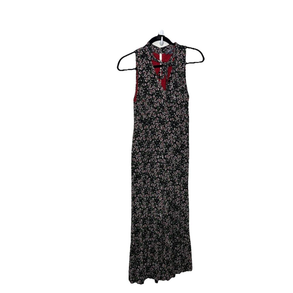 Anthropologie Maeve Ansonia Jumpsuit Multi Floral Wide Leg Ruffle Womens US 4